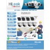 KIT 8 CAMARAS HILOOK METAL BOBINA