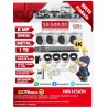 KIT 4 CAMARAS 4K HIKVISION CON SIRENA